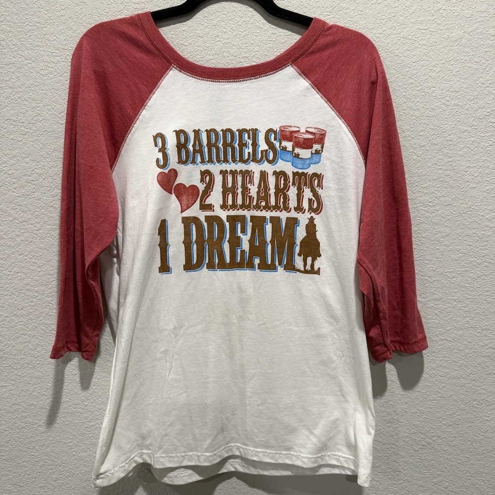Women's Rodeo T Shirt barrel riding XL ATX Mafia